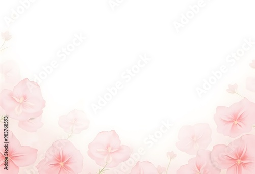 Soft Pink Floral Background