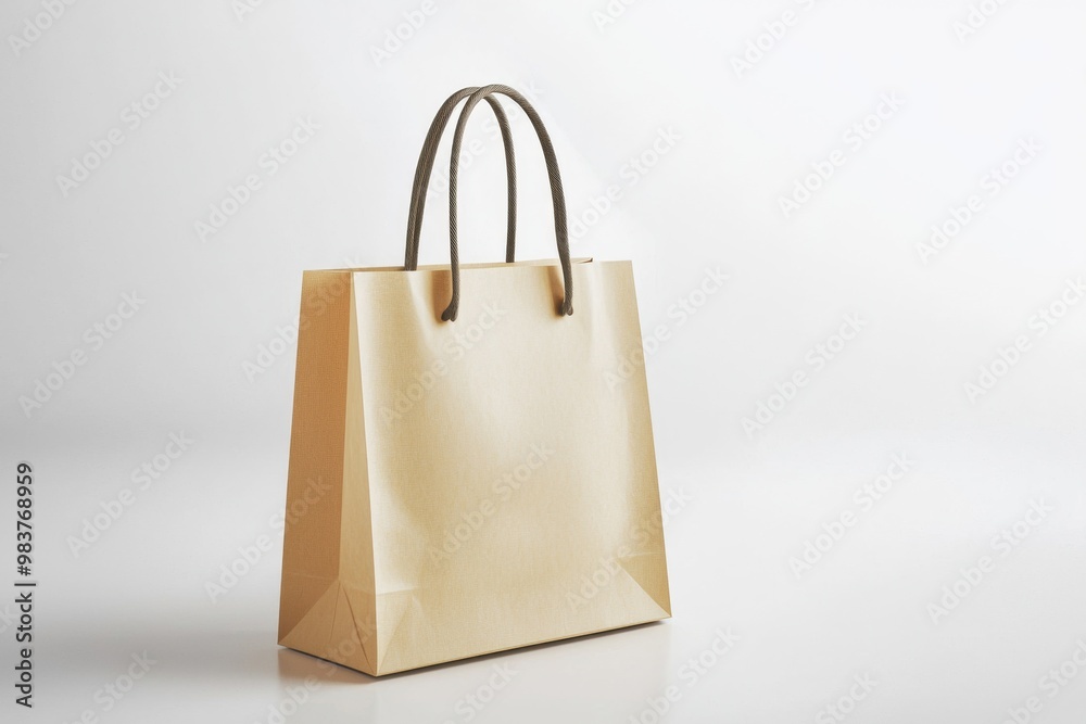 Simple Shopping Bag Mockup Isolated created with Generative AI Simple Shopping Bag Mockup Isolated created with Generative AI