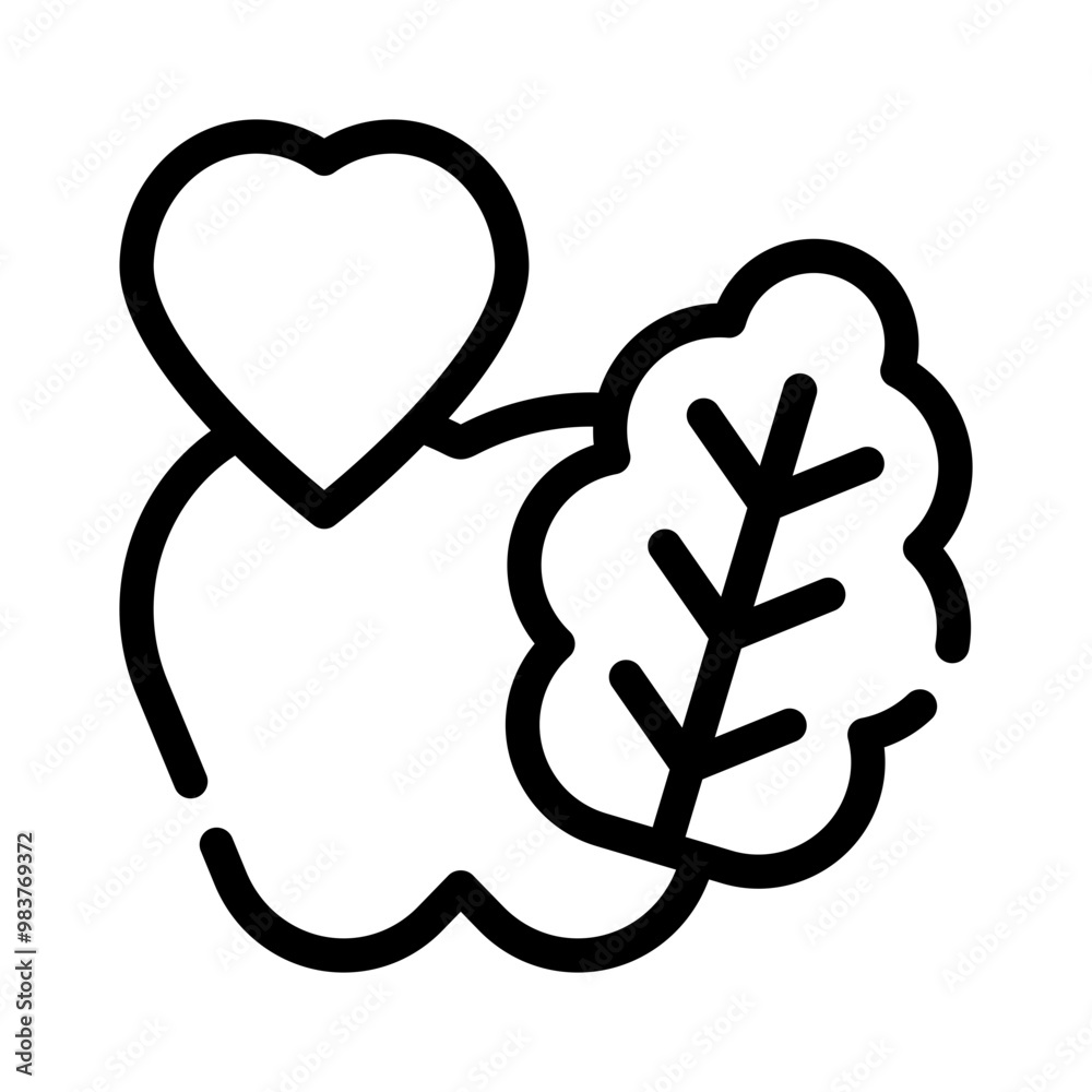 healthy line icon healthy line icon