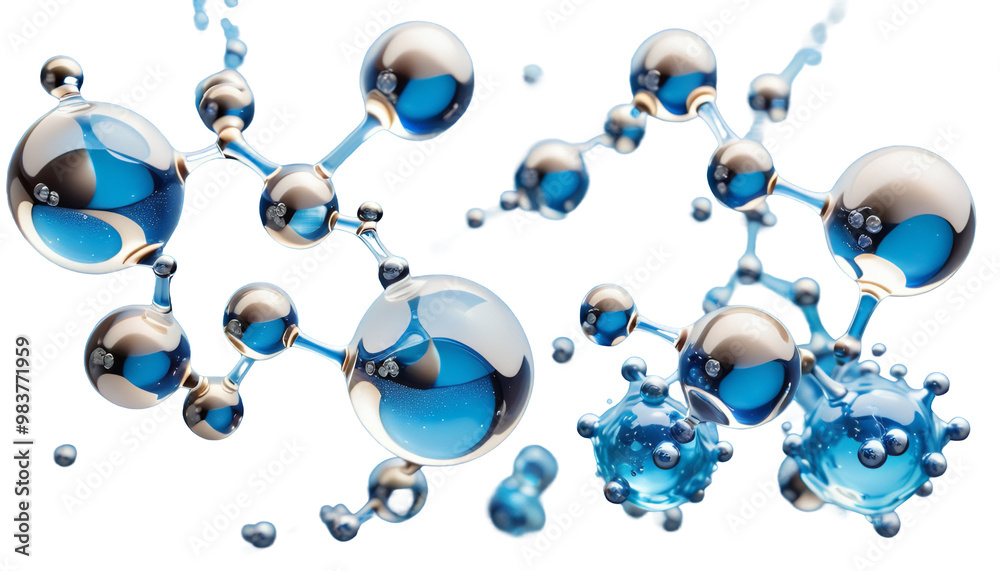 water energy focus background concept molecules environment clean selective blue floating abstract glass fluid molecular water hydrogen abstract background structure chemistry three-dimensional