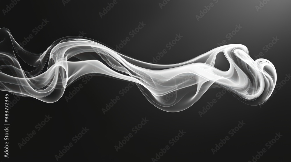 Gray Abstract Smoke Wallpaper. Swirling, soft gray smoke against a dark gray background. Gray Abstract Smoke Wallpaper. Swirling, soft gray smoke against a dark gray background.