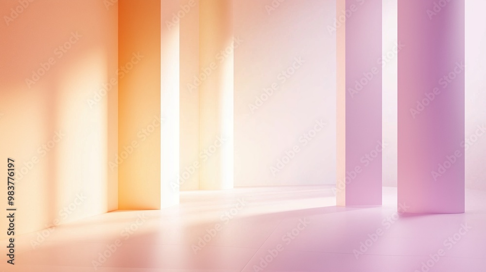 Soft Purple to Beige Color Gradient