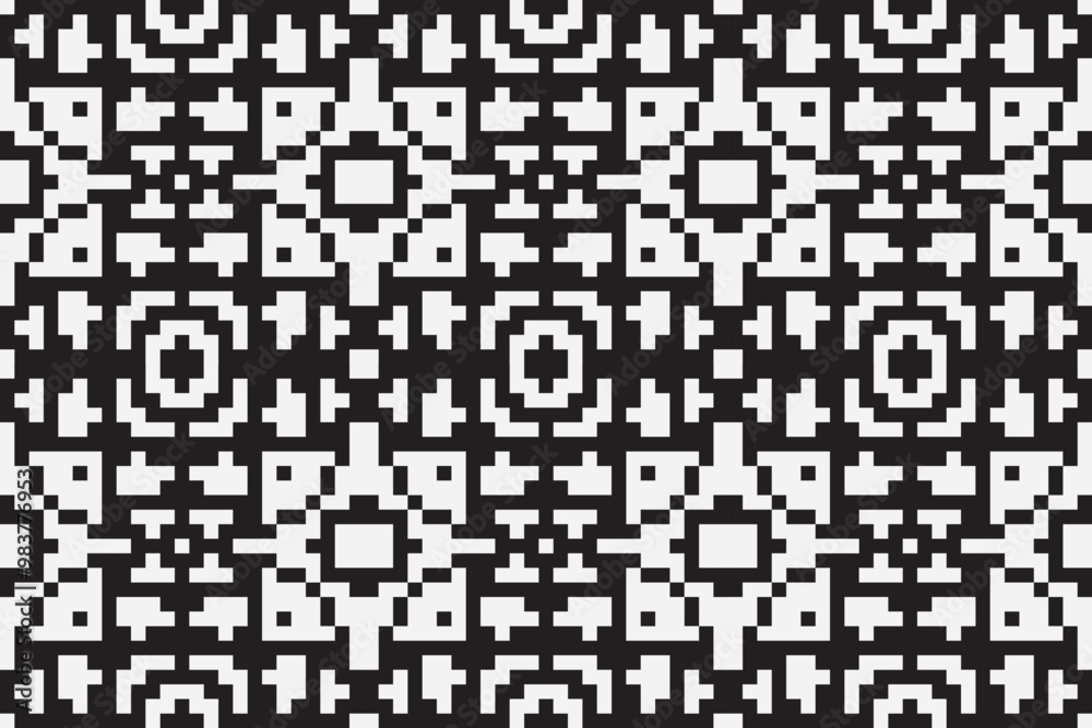 Ethnic seamless monochrome pattern. Aztec geometric background. Tribal print. Navajo fabric. Modern abstract wallpaper. Vector illustration. Ethnic seamless monochrome pattern. Aztec geometric background. Tribal print. Navajo fabric. Modern abstract wallpaper. Vector illustration.