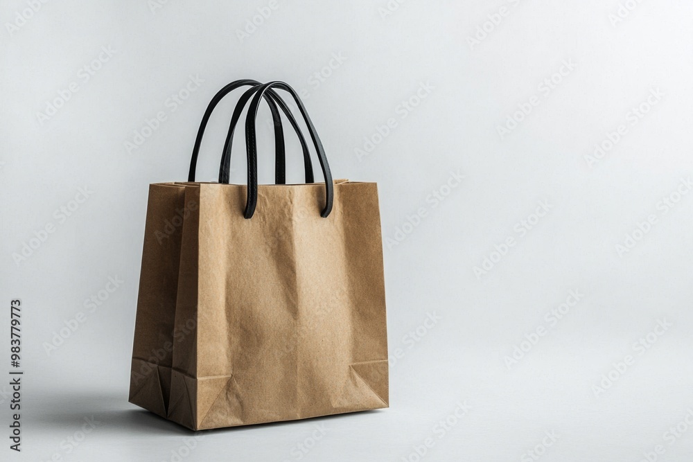 Simple Shopping Bag Mockup Isolated created with Generative AI Simple Shopping Bag Mockup Isolated created with Generative AI