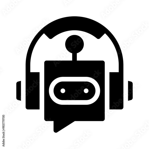 chatbot glyph icon