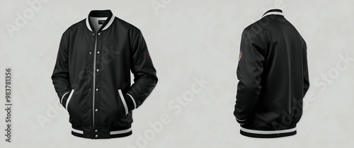 black and white jacket