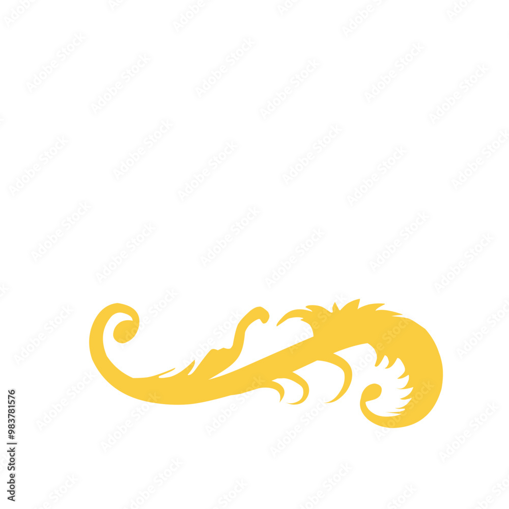 Fototapeta premium Golden Flourish Ornament 
