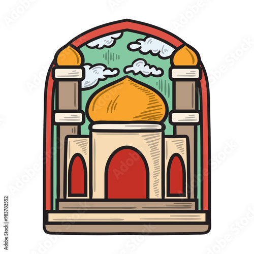 Islamic Illustration Colored - Islamic-12