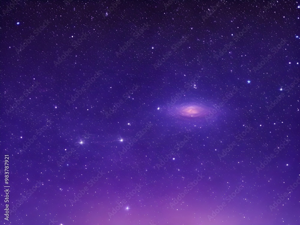 Fototapeta premium Ethereal Milky Way Purple Night Sky and Stars smooth textured background