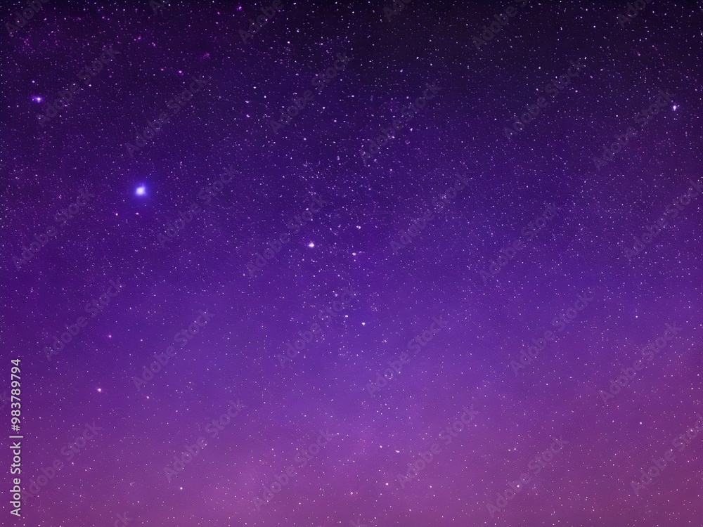 Fototapeta premium Ethereal Milky Way Purple Night Sky and Stars smooth textured background