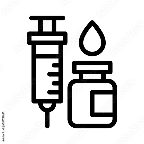 syringe line icon
