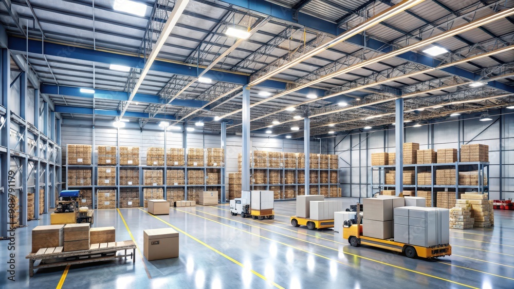 Advanced logistics and supply chain management in a modern distribution center Advanced logistics and supply chain management in a modern distribution center