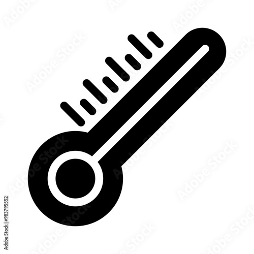 thermometer glyph icon