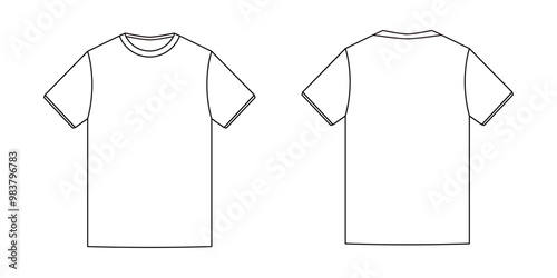 mock up t-shirt line template
