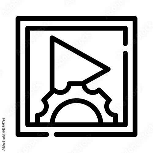 streaming line icon