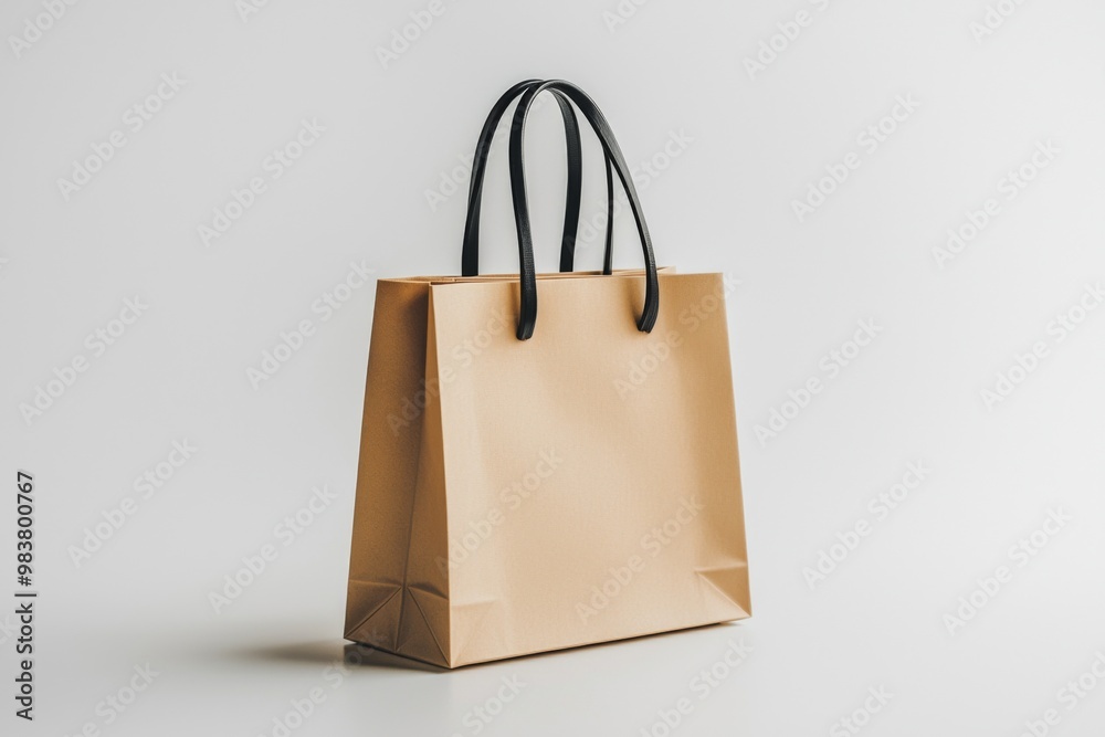 Simple Shopping Bag Mockup Isolated created with Generative AI Simple Shopping Bag Mockup Isolated created with Generative AI