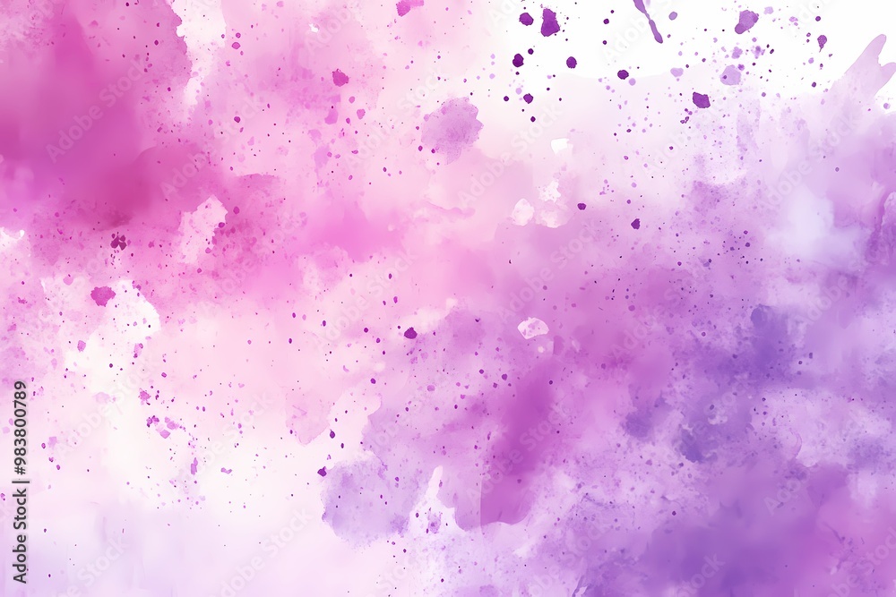Obraz premium Colorful Abstract Watercolor Background in Purple Hues