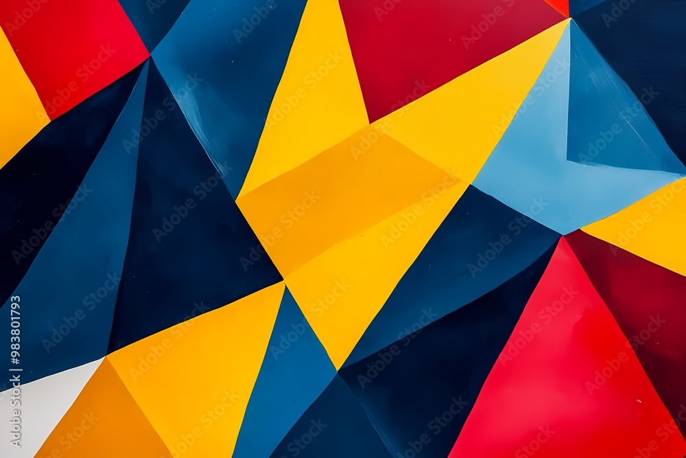 Vibrant Geometric Pattern in Bold Colors Vibrant Geometric Pattern in Bold Colors