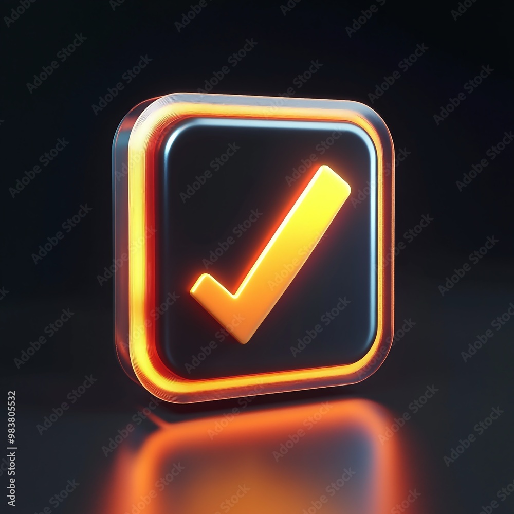 3D Icon: Symbol for Checking in or Arrival Illustration Logo 3D Icon: Symbol for Checking in or Arrival Illustration Logo