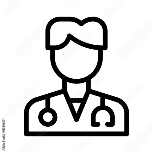 doctor line icon