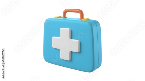 first aid kit isolated