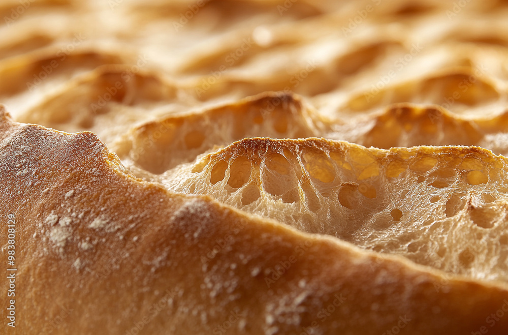 close up shot of texture and structure of fresh bread close up shot of texture and structure of fresh bread