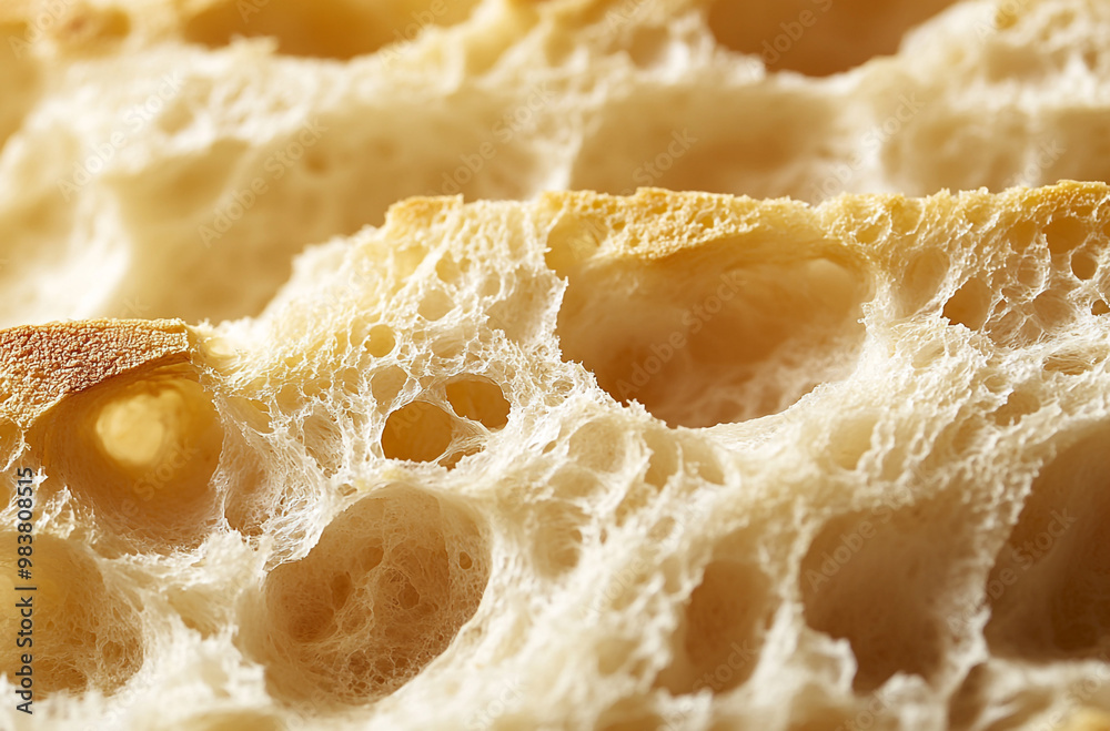 close up shot of texture and structure of fresh bread close up shot of texture and structure of fresh bread