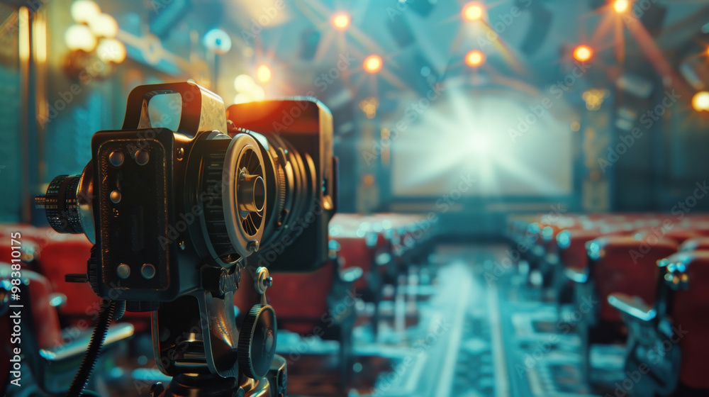 Film Reels or Digital Media: In cinemas, movie content is held on traditional film reels or digital media devices, facilitating the screening of films.
Film Reels or Digital Media: In cinemas, movie content is held on traditional film reels or digital media devices, facilitating the screening of films.
