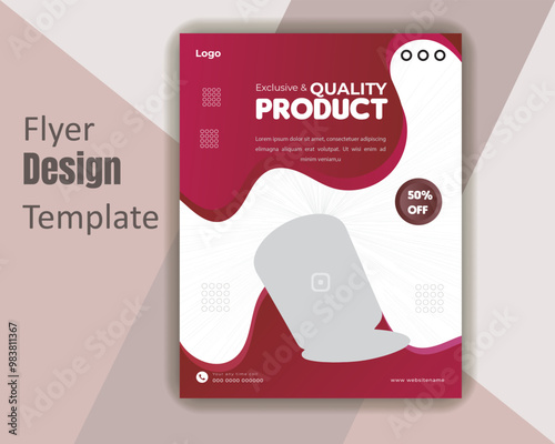 Exclusive and quality product flyer design template photo