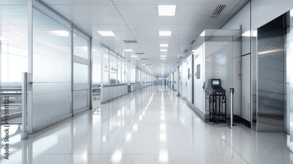 Security Checkpoints: These areas feature metal detectors and scanners for luggage, ensuring travelers pass through safely before boarding their flights.
Security Checkpoints: These areas feature metal detectors and scanners for luggage, ensuring travelers pass through safely before boarding their flights.