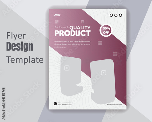 Exclusive and quality product flyer design template photo