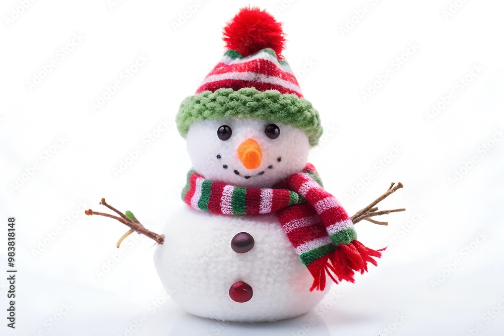 snowman isolated on white background snowman isolated on white background