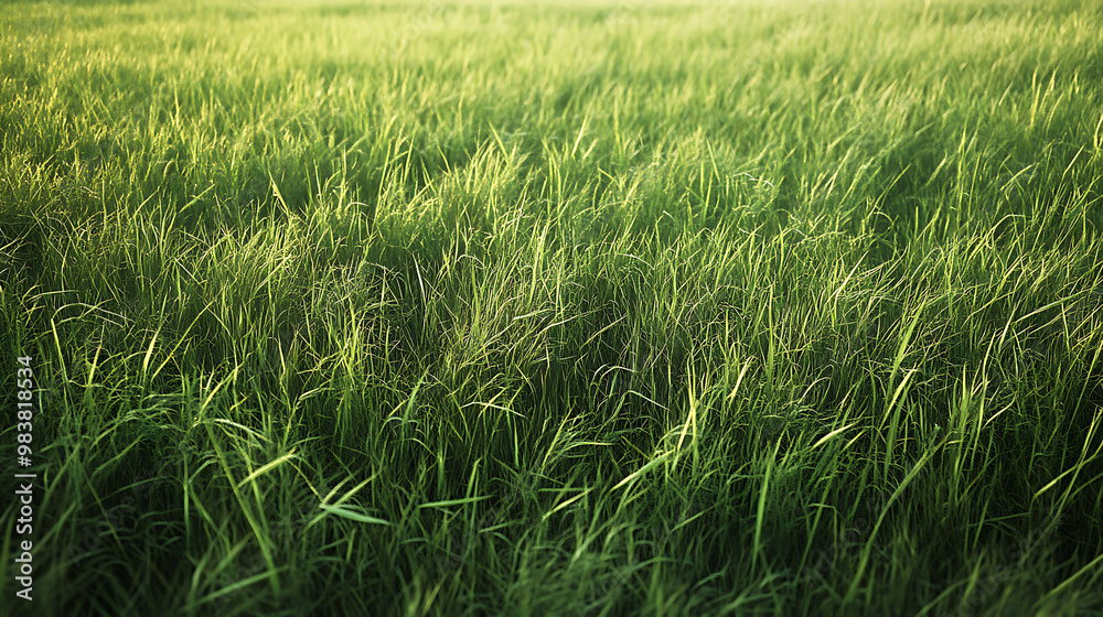 Grass field: Open field of tall, swaying green grass. Grass field: Open field of tall, swaying green grass.