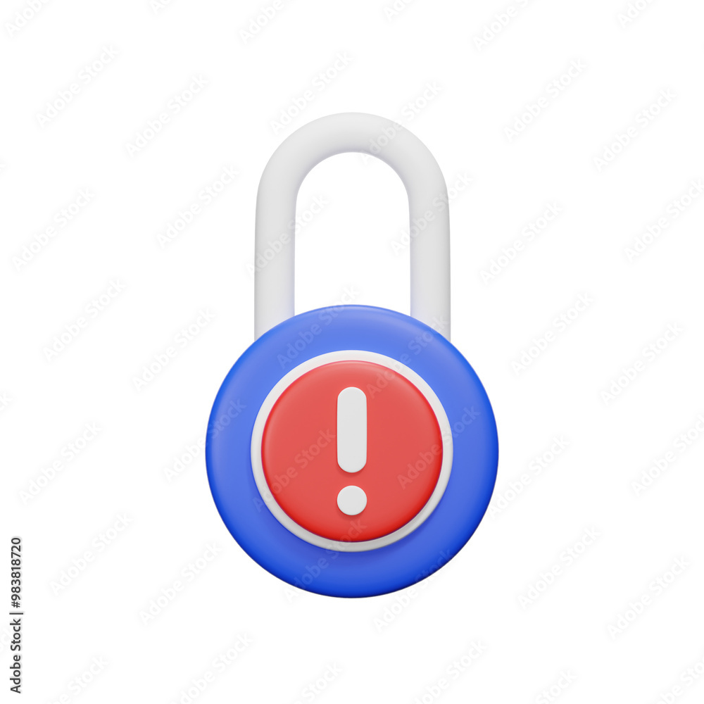 3d lock icon render secure safety 3d lock icon render secure safety