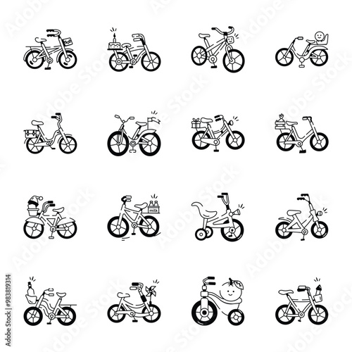 Latest Pack Cycle Drawing Style Icons