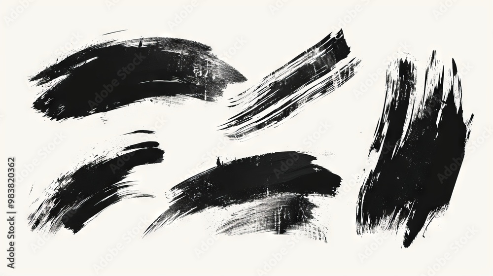 Fluid Elegance: A Collection of Vector Ink Brush Strokes for Stylish Artwork Fluid Elegance: A Collection of Vector Ink Brush Strokes for Stylish Artwork