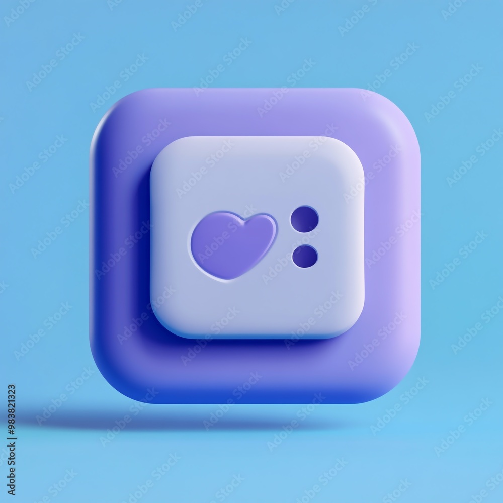 3D Status Icon: Indicator of Online Presence Illustration Logo