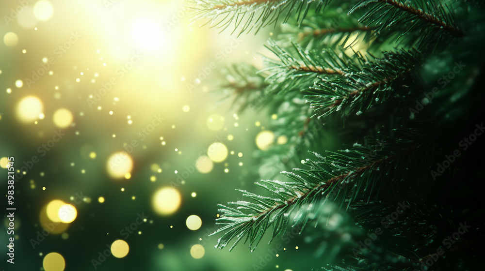 close-up of natural pine tree, bokeh background close-up of natural pine tree, bokeh background