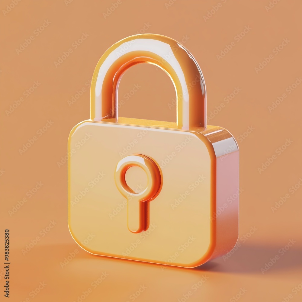 3D Settings Icon: Controls for Privacy Management Illustration Logo