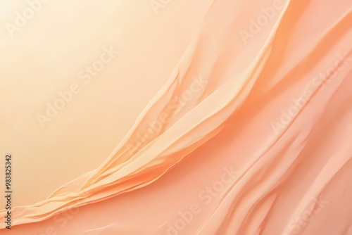 Soft Abstract Fabric Flowing in Warm Tones