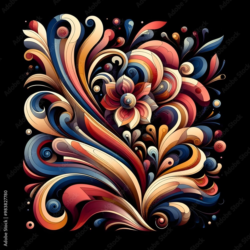 abstract floral background abstract floral background
