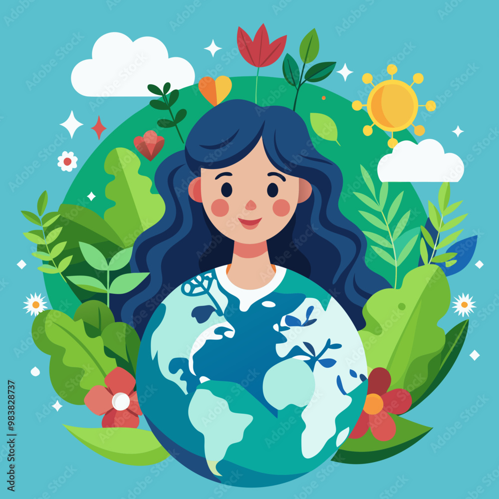 International Mother Earth Day ecology vector illustration
International Mother Earth Day ecology vector illustration