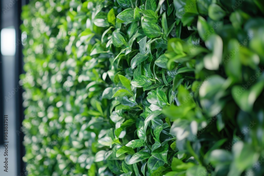 Eco-friendly green event with living wall plant display Eco-friendly green event with living wall plant display