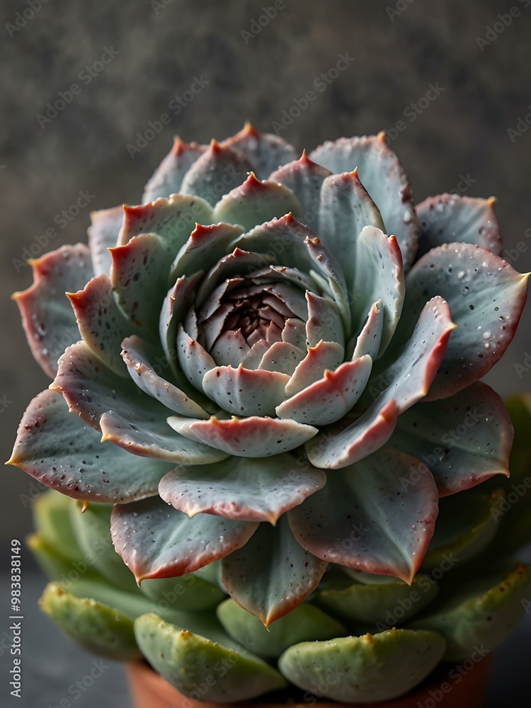 Delicate Echeveria plant with soft petals. Delicate Echeveria plant with soft petals.