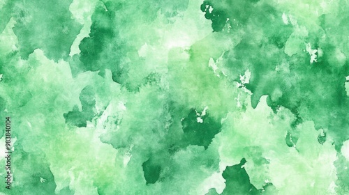 abstract watercolor background seamless green tinted pattern