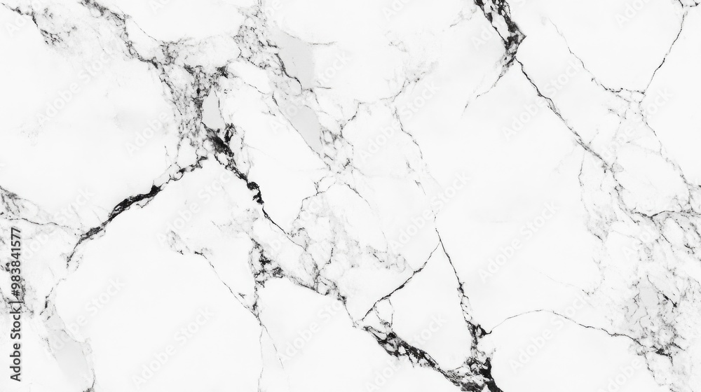 Obraz premium White marble texture and background with black and white marbling surface Close up view of a white marble table showcasing the granite texture