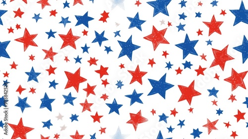 Wallpaper Mural Happy Independence Day seamless pattern Torontodigital.ca
