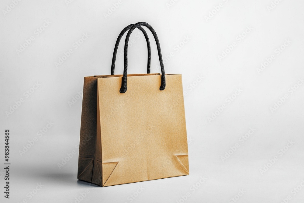 Simple Shopping Bag Mockup Isolated created with Generative AI Simple Shopping Bag Mockup Isolated created with Generative AI