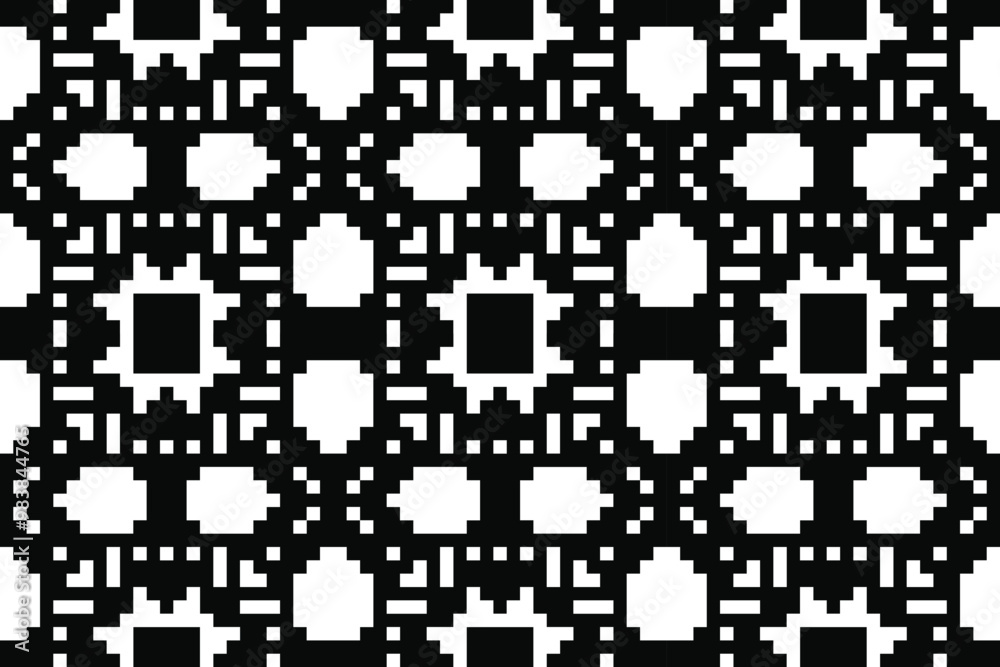 Ethnic seamless monochrome pattern. Aztec geometric background. Tribal print. Navajo fabric. Modern abstract wallpaper. Vector illustration. Ethnic seamless monochrome pattern. Aztec geometric background. Tribal print. Navajo fabric. Modern abstract wallpaper. Vector illustration.