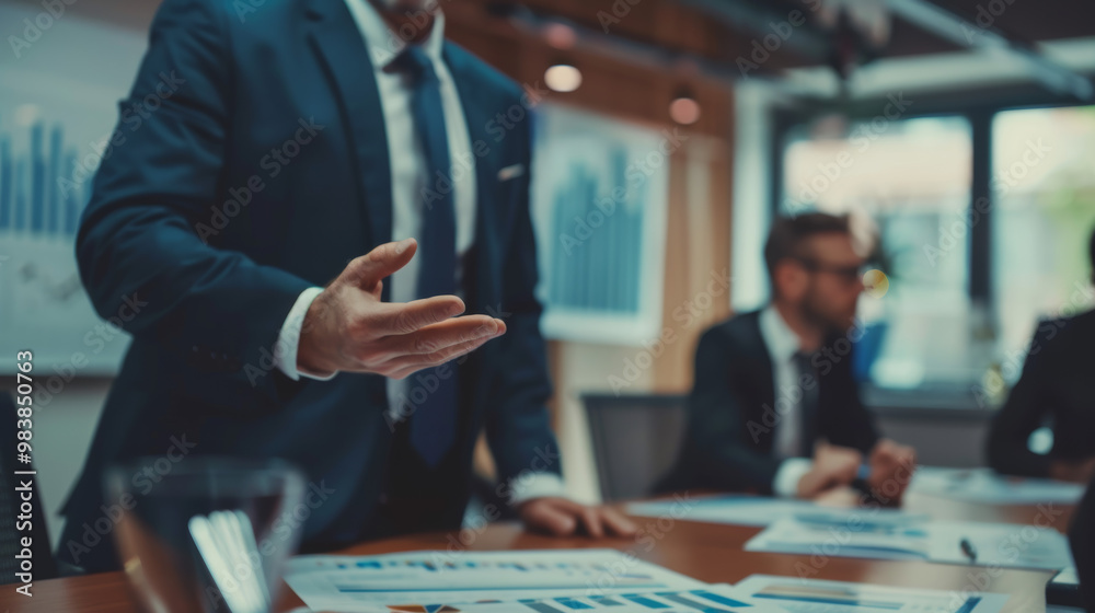 A professional auditor presenting findings from an audit during business meeting, emphasizing key points with hand gestures. A professional auditor presenting findings from an audit during business meeting, emphasizing key points with hand gestures.